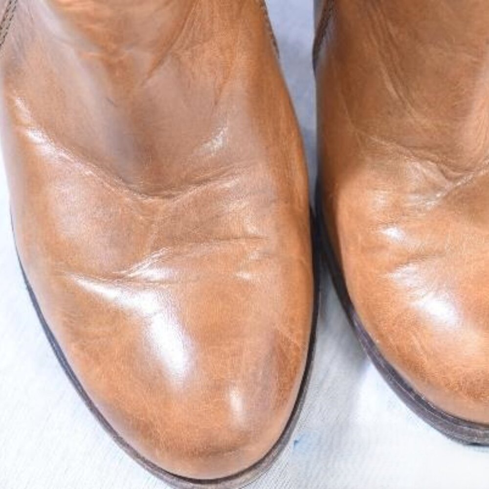 FRYE Patty Tall Brown Boots, Zip size 10 - Picture 5 of 9